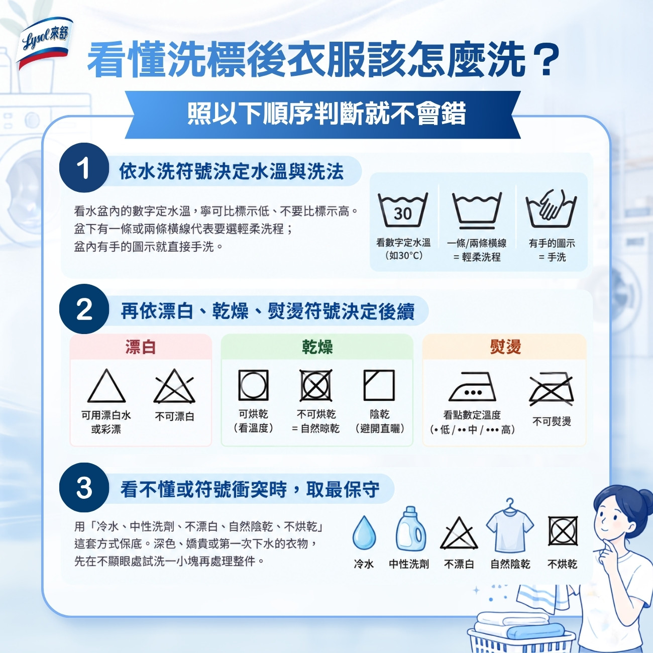 看懂洗標後衣服該怎麼洗？
