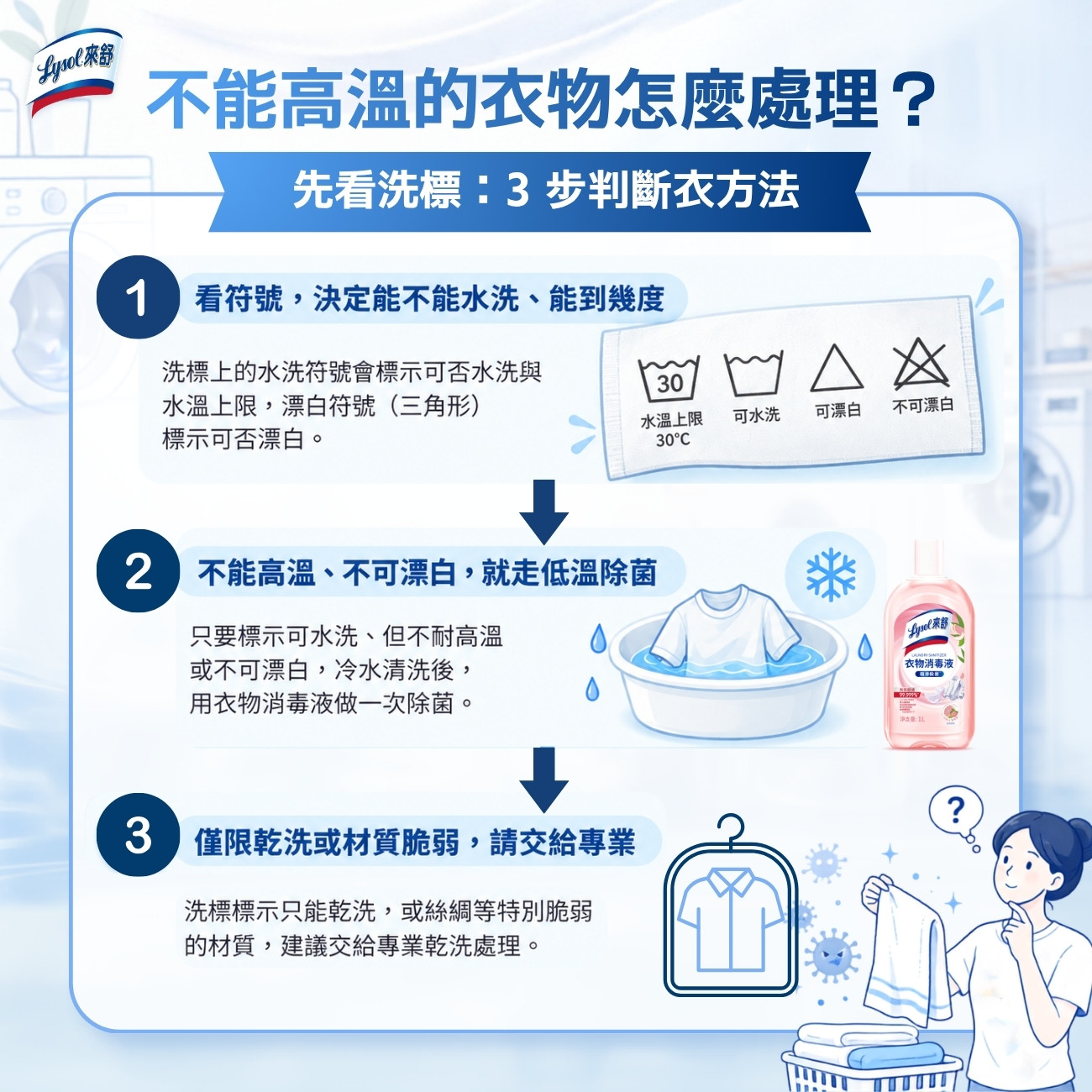 不能高溫的衣物怎麼處理？